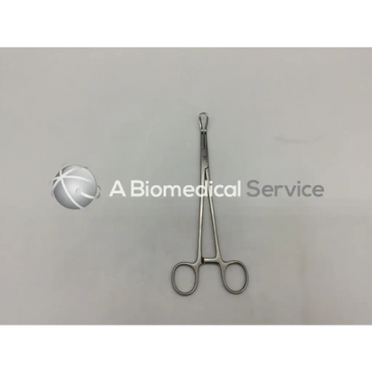 Sterling silver kirwan surgical forceps ad5-239 with rounded tips and looped handles for precise medical use
