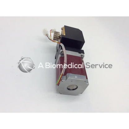 Kollmorgen Powerpac K32HRHK-LNK-NS-00 silver and maroon degree step motor with black housing and multi-wire connector