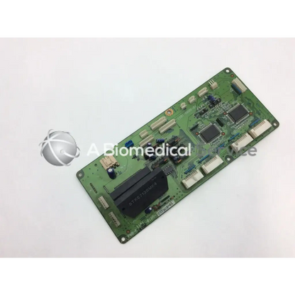 Green rectangular konica minolta pwb-f board with black integrated circuits and white connectors stk6713bmk4 bbcf1-1