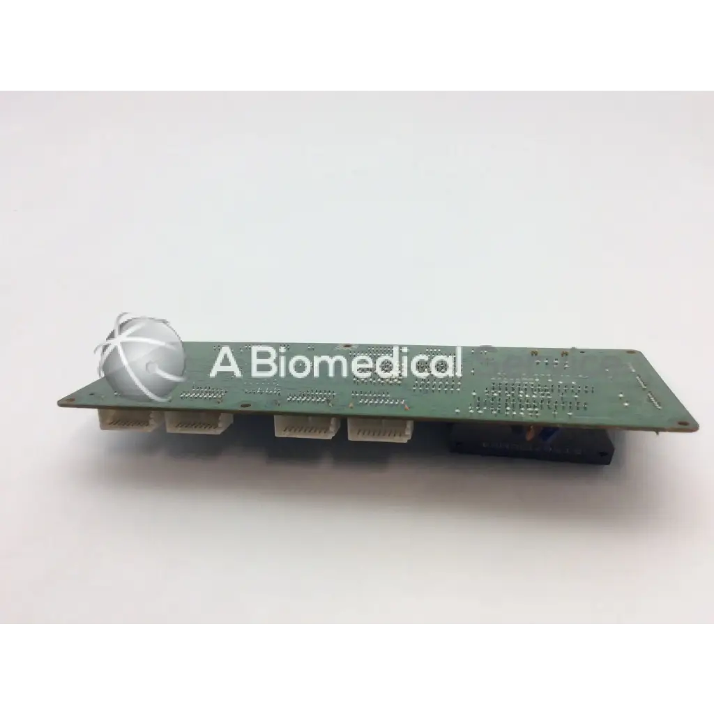 Green rectangular konica minolta pwb-f board with white connectors and silver spherical logo stk6713bmk4 bbcf1-1