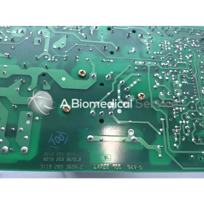 Green bbce5-3 printed circuit board with silver solder joints and metallic screws for lares 105 8219 253 3677.1 3119 203 3619.1 board