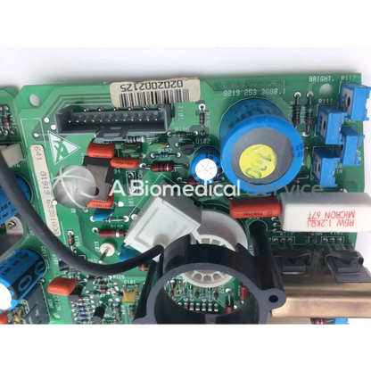 Lares 105 8219 253 3677.1 3119 203 3619.1 green circuit board with blue capacitors and orange resistors bbce5-3