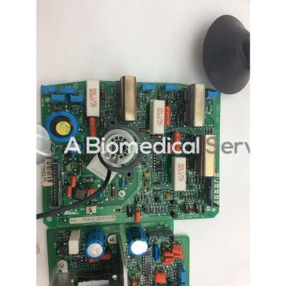 Lares 105 8219 253 3677.1 3119 203 3619.1 bbce5-3 green circuit board with blue orange capacitors and white resistors