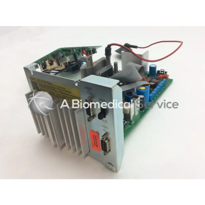 Gray metallic industrial circuit board lares 105 8219 253 3677.1 with heat sink and connectors bbce5-3 model