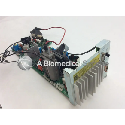 Gray metallic electronic module lARES 105 8219 253 3677.1 3119 203 3619.1 board with green circuit board and bbce5-3 connectors