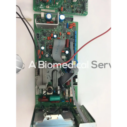 Green circuit board with electronic components and wires for lares 105 8219 bbce5-3 product use