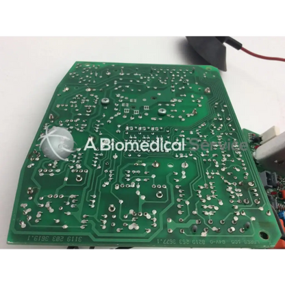 Green rectangular bbce5-3 circuit board with silver soldered components and printed text for lares 105 8219 253 3677.1 3119 203 3619.1 board