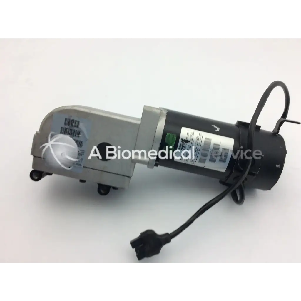 Black and silver left motor with power cord and label stickers for invacare pronto m91 powerchair 1121486