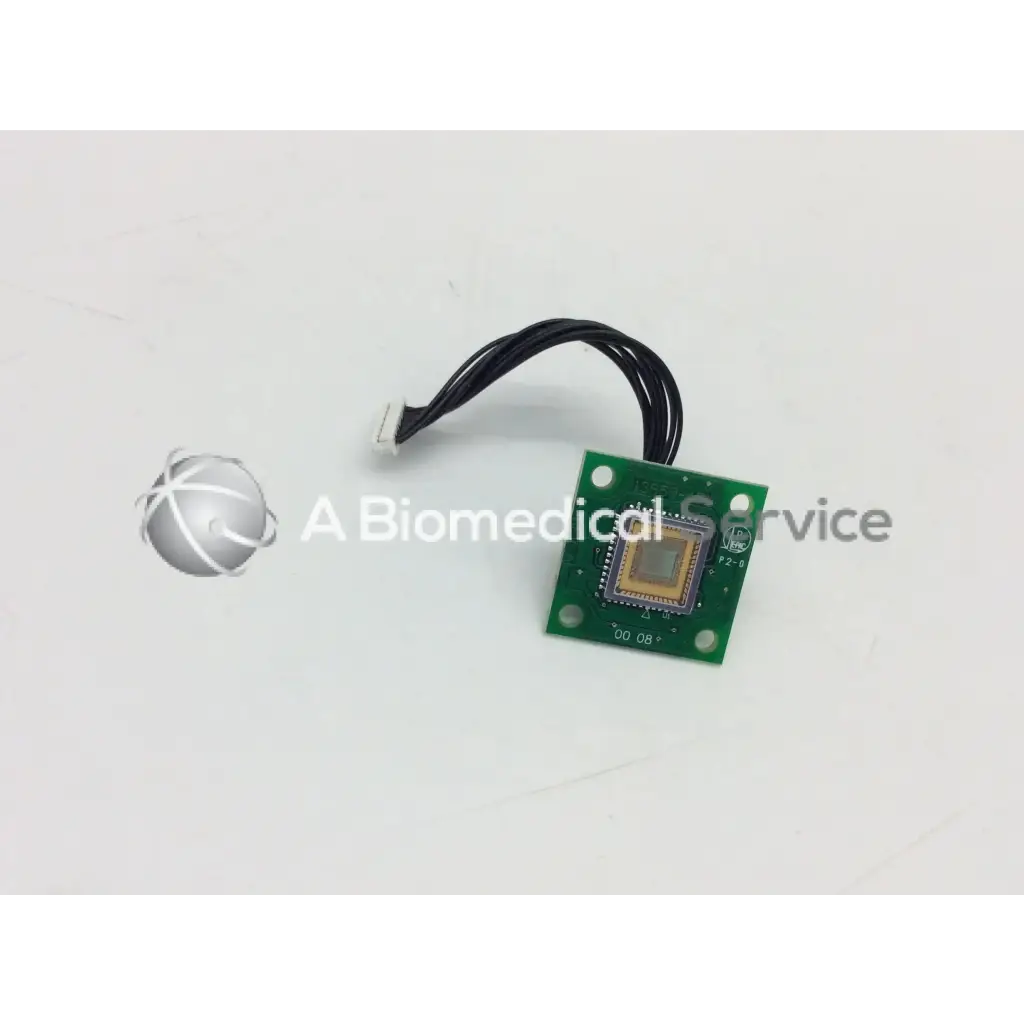 Green circuit board bbcc1-6 with square sensor component and black ribbon cable for Leica 13950-451 rev a board