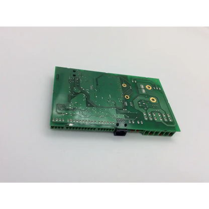 Green rectangular leica 699000180 cm1950 slave controller pcb board with gold connectors and silver solder points