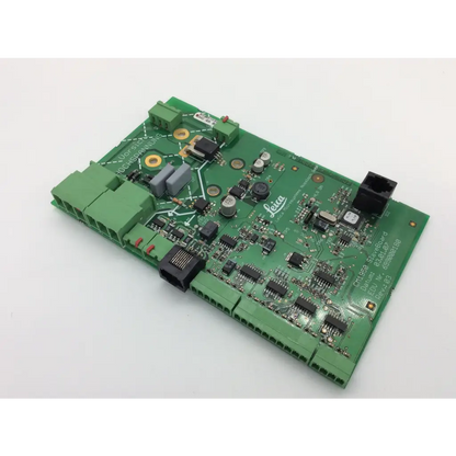 Green leica 699000180 cm1950 slave controller pcb board with black connectors and electronic components