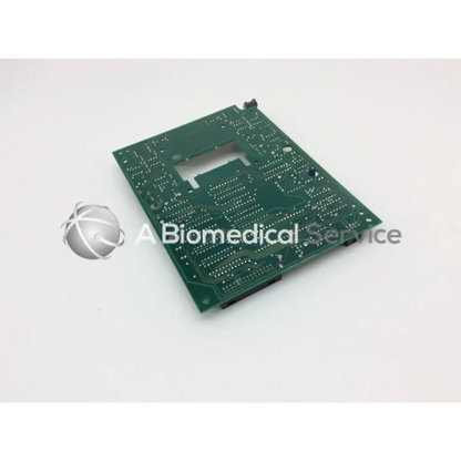 Leica A/N 12450-925 board green rectangular circuit board with intricate copper traces and black corner connectors