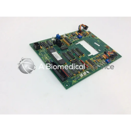 Leica A/N 12450-925 board green printed circuit board with black integrated circuits blue capacitors and connectors