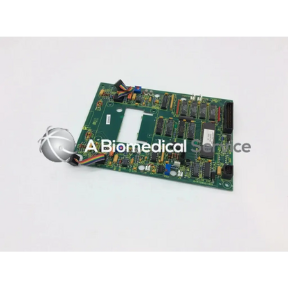 Green rectangular circuit board with black integrated circuits and electronic components for leica a n 12450 925 board