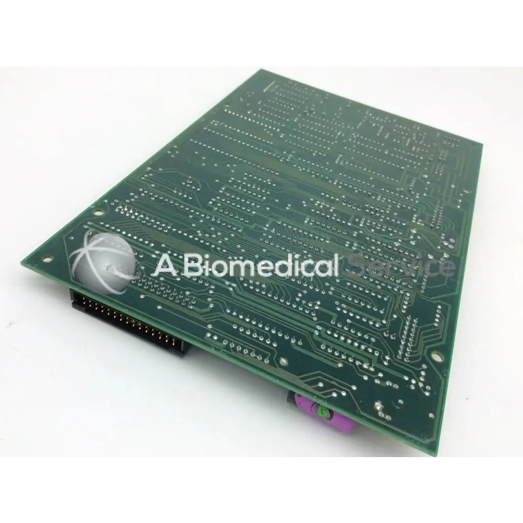 Leica A/N 12450-926 green circuit board with silver soldered traces and black connector on one side