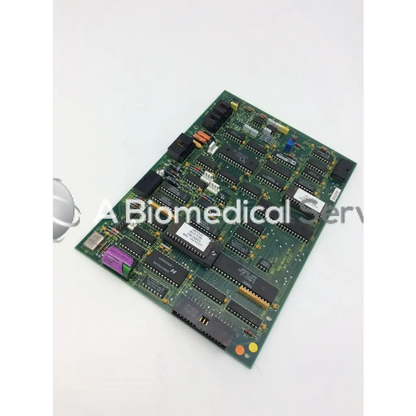Leica A/N 12450-926 green rectangular circuit board with black integrated circuits purple and orange connectors and white labels