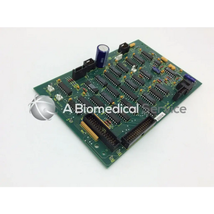 Leica inc a n 12450-457 rev a green printed circuit board with black ic chips blue capacitor and connectors
