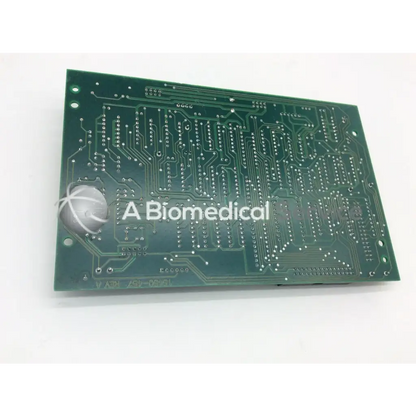 Leica Inc A/N 12450-457 REV A green circuit board with intricate silver conductive traces and solder pads