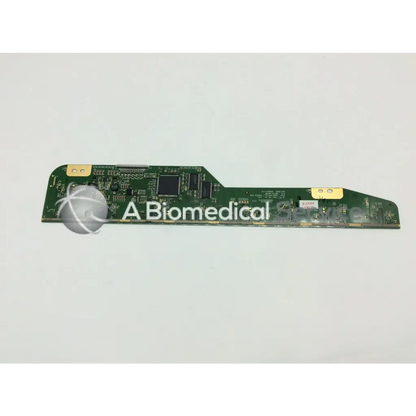 Green rectangular circuit board with black integrated circuits and gold connectors for philips lcd lm201u05-sll1 model