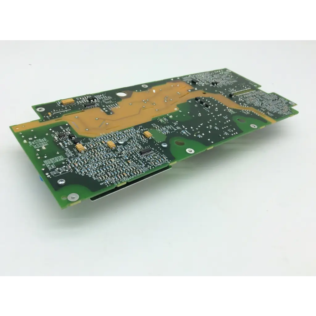Green printed circuit board with gold traces and components for lifepak 12 biphasic module therapy system pcb board