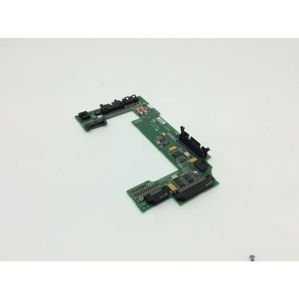 Green circuit board with black connectors and gold components for lifepak 12 patient monitor parts board 3010524-04b