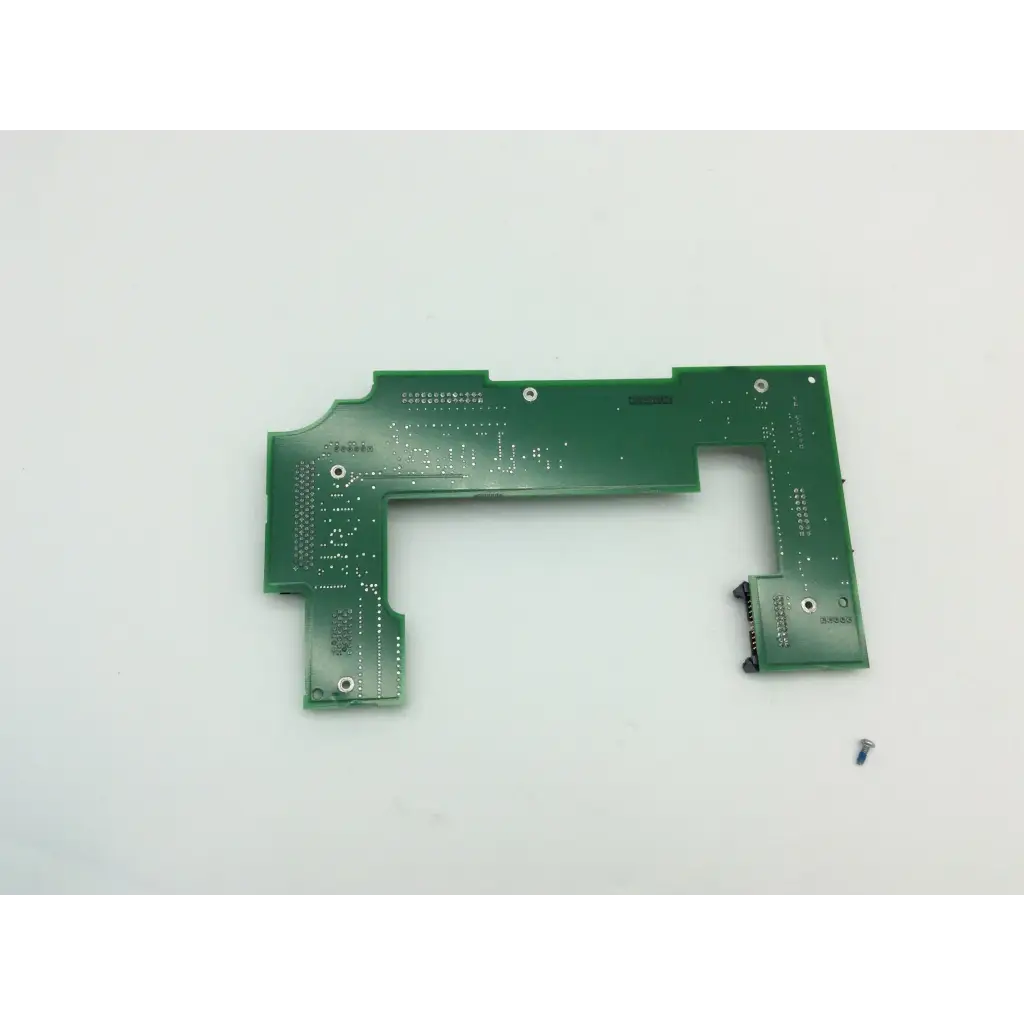 Green rectangular parts board with l-shaped cutout and solder points for lifepak 12 patient monitor 3010524-04b