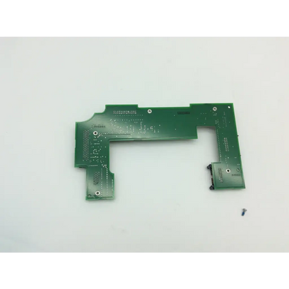 Green rectangular parts board with l-shaped cutout and solder points for lifepak 12 patient monitor 3010524-04b