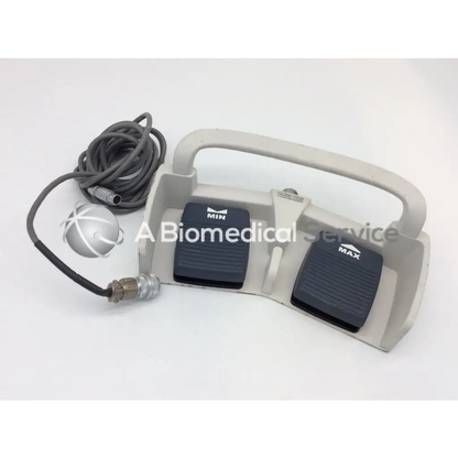 Gray Linemaster Aquiline 971-SWNOM harmonic scalpel footswitch with min max pedals and silver spherical component