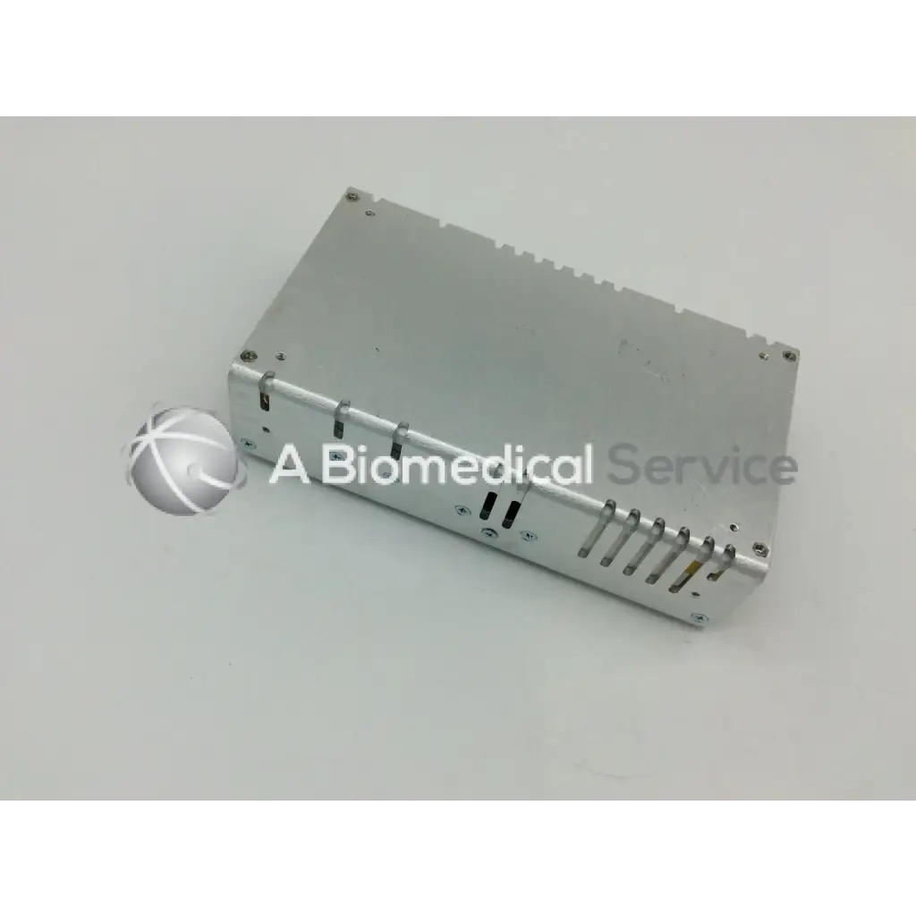 Silver metallic rectangular ce-150-4102 power supply unit with ventilation slots and integrated power design mounting hardware