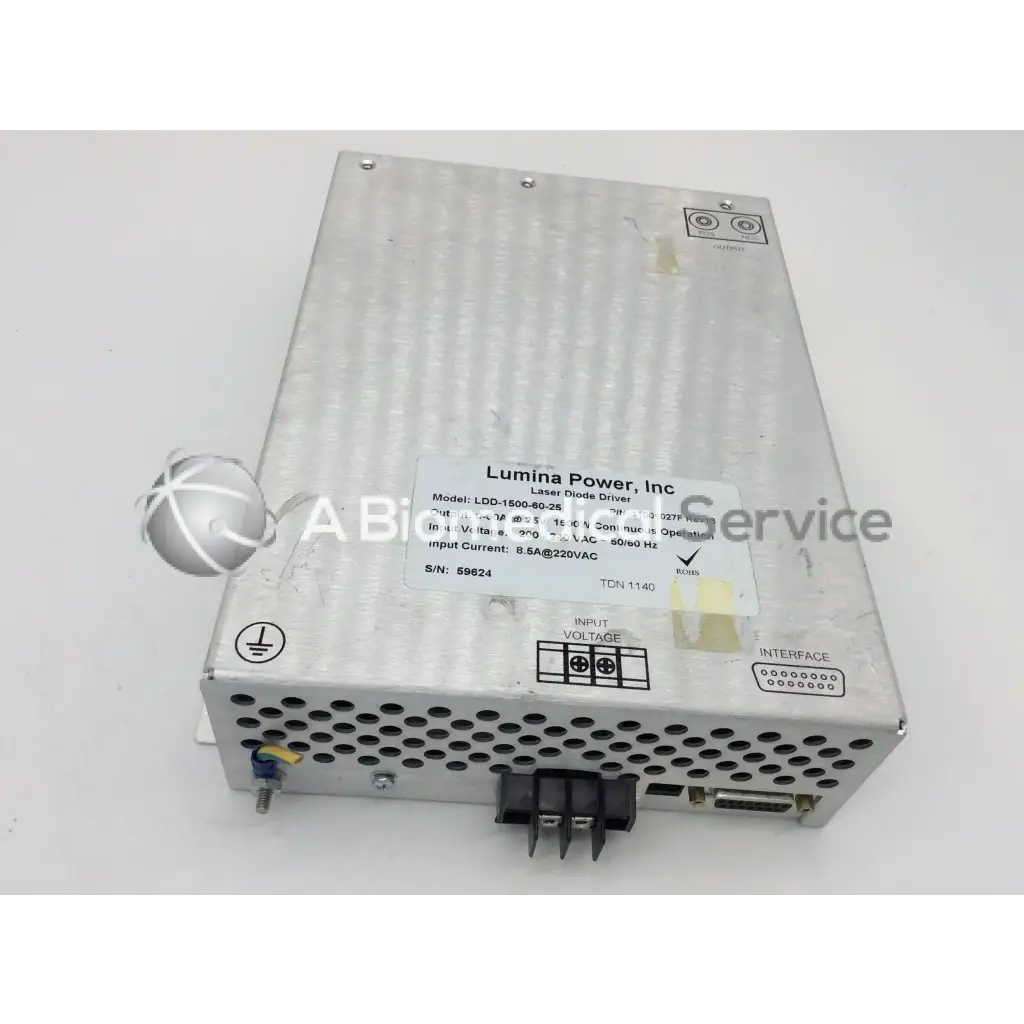 Load image into Gallery viewer, A Biomedical Service Lumina Power LDD-1500-60-25 11001027F Laser Diode Driver with Controller 750.00