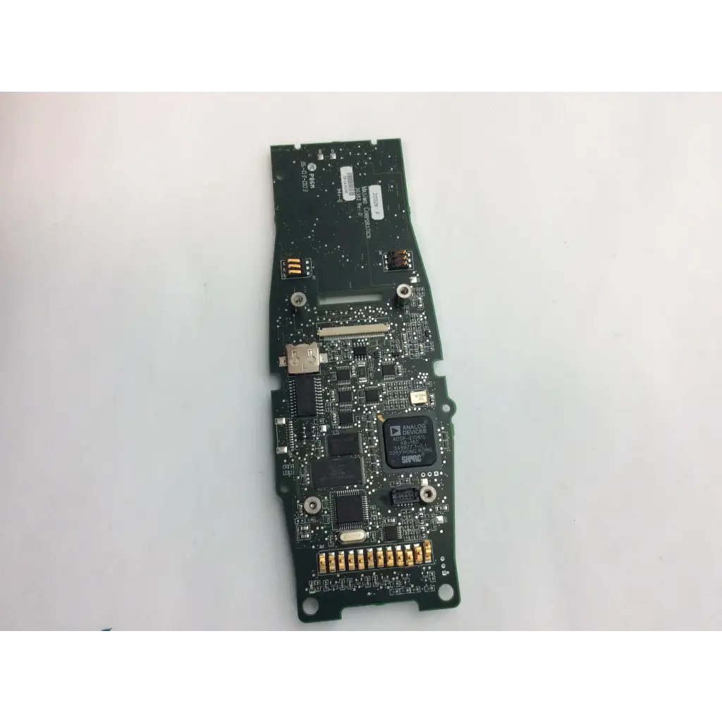 Green pcb circuit board with black and gold components for masimo 30382 rev d 20326 signal extraction pulse use