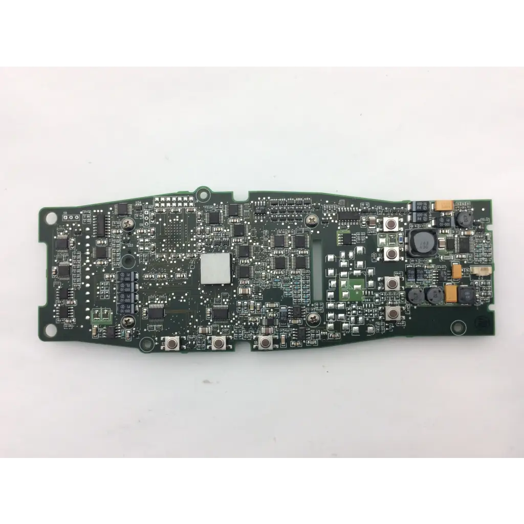 Green pcb circuit board with silver screws and electronic components for masimo 30382 rev d signal extraction pulse