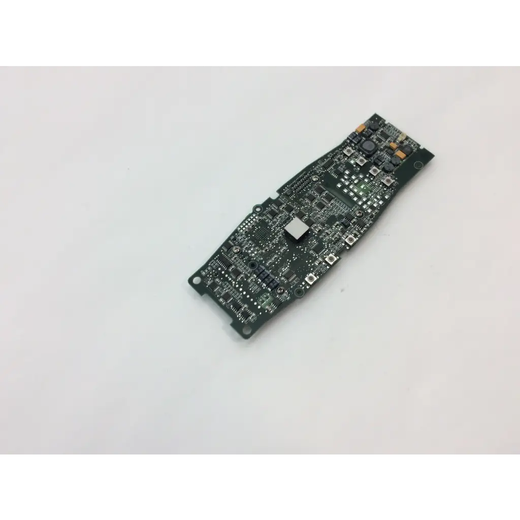 Green rectangular masimo 30382 rev d 20326 pcb circuit board with signal extraction pulse components and solder points