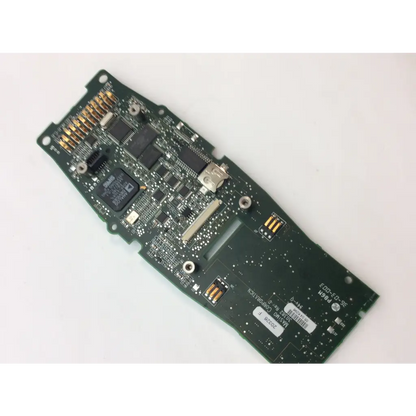 Green pcb circuit board with gold-plated connectors and black integrated circuits for Masimo 30382 signal extraction pulse