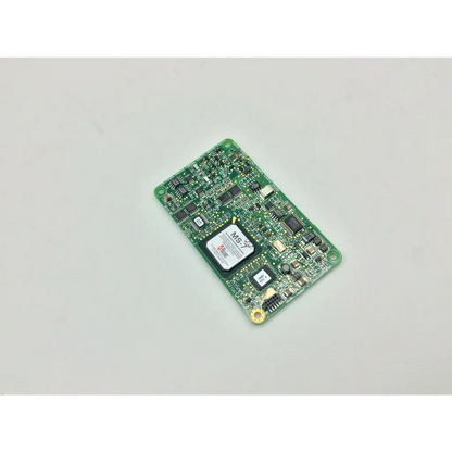 Green rectangular masimo spo2 ms-11 pcb board with electronic components and a white label marked m5 for spo2 monitoring