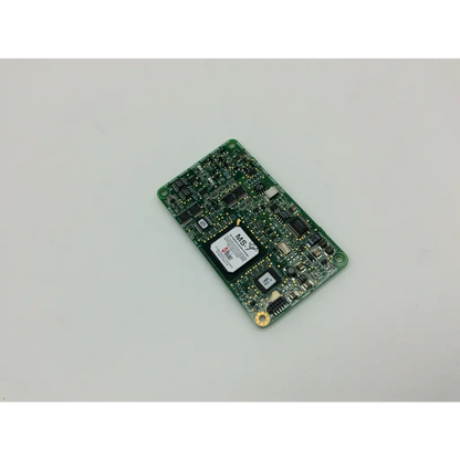 Green rectangular masimo spo2 ms-11 pcb board with electronic components and a white label marked m5 on its surface