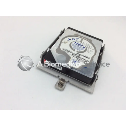 Black and silver maxtor diamondmax plus8 hard drive 40gb with metal mounting bracket for computer storage
