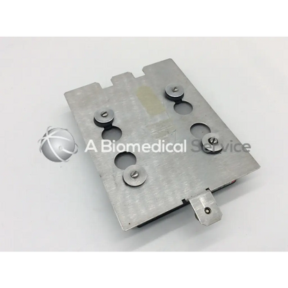 Silver metallic hard drive 40gb plate with circular cutouts and screws back side of maxtor diamondmax plus8 ata