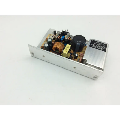 Silver aluminum mettler toledo power supply assembly as5336fr showing internal circuit board and black capacitors