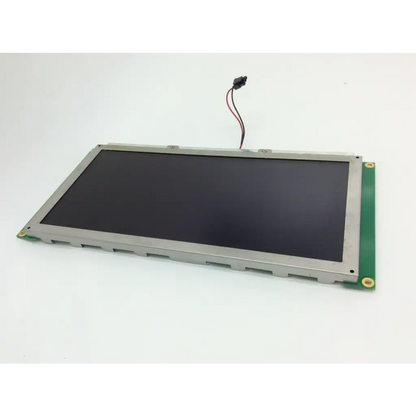 Mettler toledo ucst lcd screen assembly cmf1n1721-a1-e with rectangular black display and silver metallic bezel with green edges
