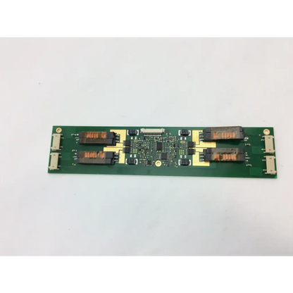 Green rectangular microsemi lxmg1643-12-64 rev b backlight inverter circuit board with black and gold components back side