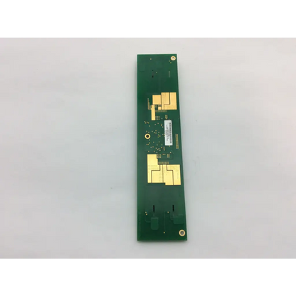 Green rectangular microsemi LXMG1643-12-64 rev b backlight inverter circuit board with gold solder pads and white label back side