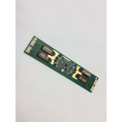 Green rectangular microsemi lxmg1643-12-64 rev b backlight inverter circuit board with black and gold components
