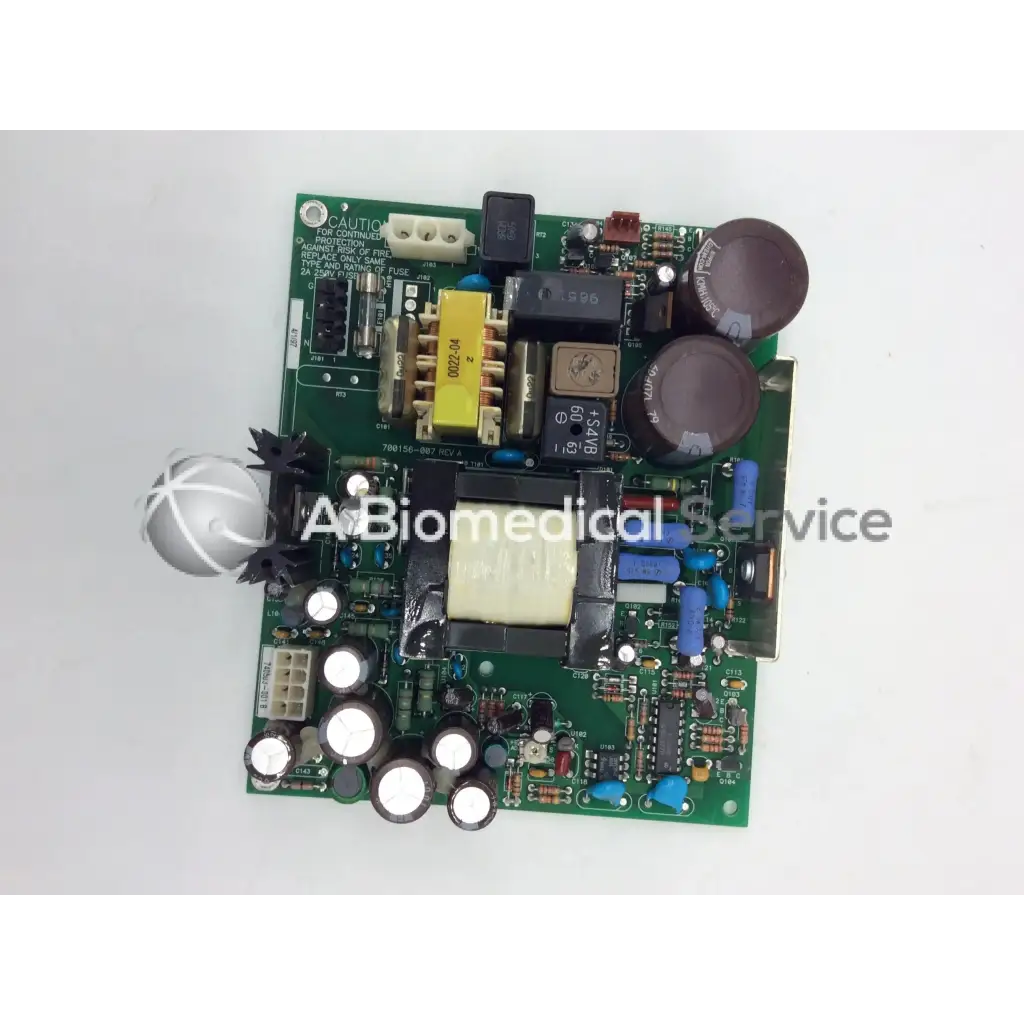 Green mint mazak circuit board with capacitors resistors and integrated circuits for electronic applications