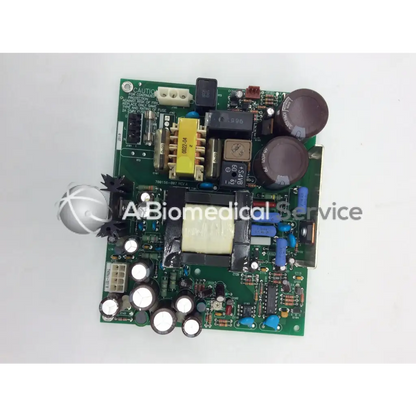 Green mint mazak circuit board with capacitors resistors and integrated circuits for electronic applications