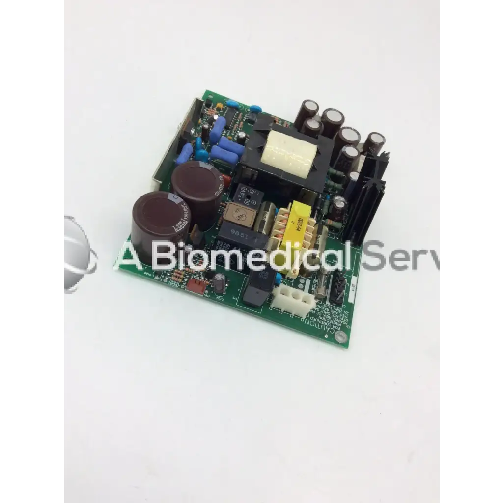 Mint mazak 700156-007 rev a green circuit board with capacitors resistors yellow connector and white plastic housing