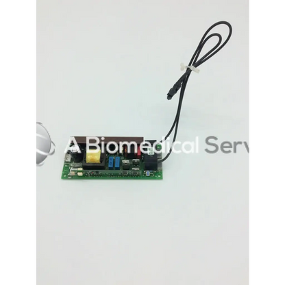 Green circuit board with black wiring and electronic components of mitsubishi 938p069010 lamp ballast
