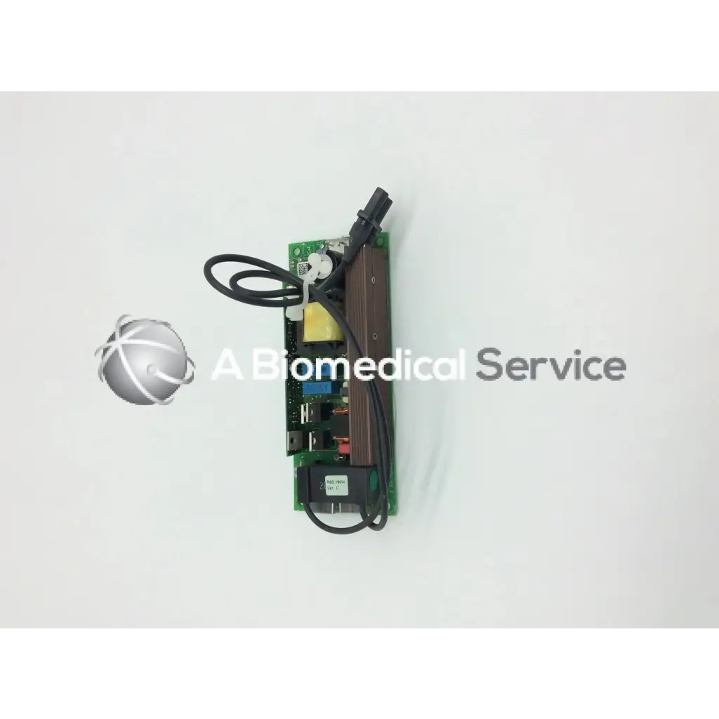 Green circuit board with black wires and brown component in mitsubishi 938p069010 lamp ballast electronic parts
