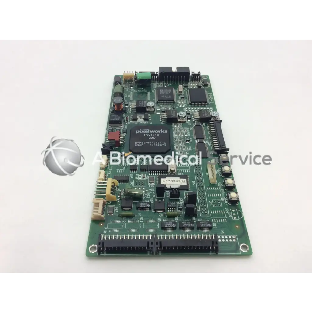 Green circuit board rev c1 pcb featuring central pixelworks pw1740 chip for national display system 16a0030 rev product