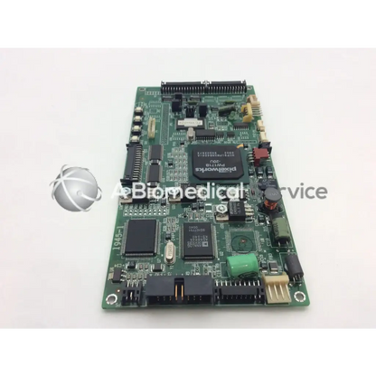 Green circuit board of national display system 16a0030 rev c1 pcb featuring central black pixelworks chip and components